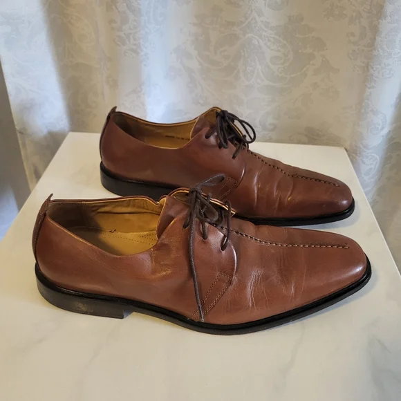 COLE HAAN Beckett Oxford, Men's Dress Leather Shoes, Size 12M, Brown